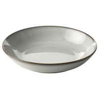 GLADELIG Talerz głęboki, szary, 21 cm
