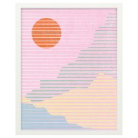 RÖDALM Rama z plakatem, zachód słońca w paski, 40x50 cm