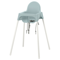 ANTILOP IKEA 095.978.87 Детский стульчик серо-синий/белый