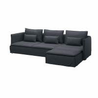 SÖDERHAMN Sofa 4-osobowa z szezlongiem, Knäbäck antracyt