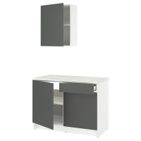 KNOXHULT Kuchnia, ciemnoszary, 120x61x220 cm