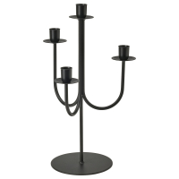 HÖSTAGILLE Kandelabr, czarny, 37 cm