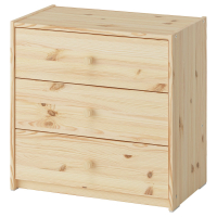 RAST IKEA 206.098.60 Комод 3 ящика 60x59 см сосна
