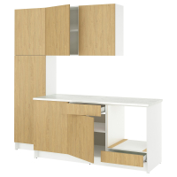 KNOXHULT Kuchnia, imit. dębu, 240x61x220 cm