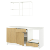 KNOXHULT Kuchnia, imit. dębu, 180x61x220 cm