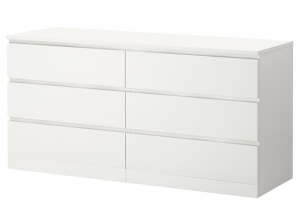 MALM IKEA 604.035.84 Комод 6 ящ. 160 см. Белый