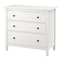 HEMNES IKEA 804.247.45 Комод 3 ящика Белый массив 