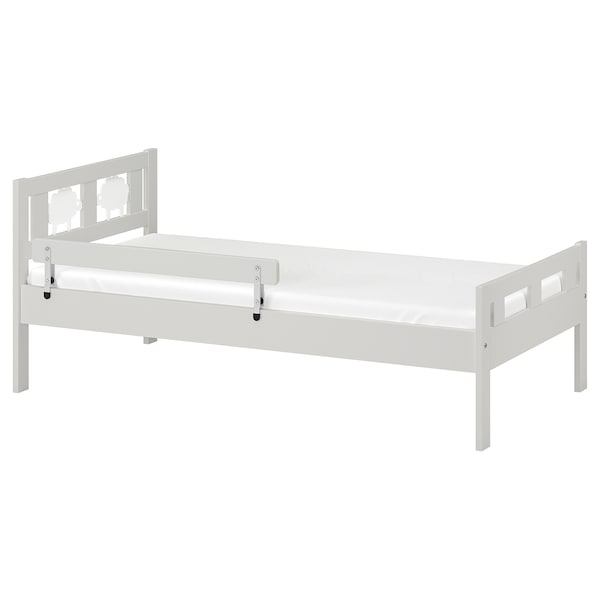 KRITTER каркас кровати с реечным дном, серый 70x160 см
