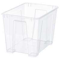 SAMLA Коробка прозрачная39x28x28 см/22 л