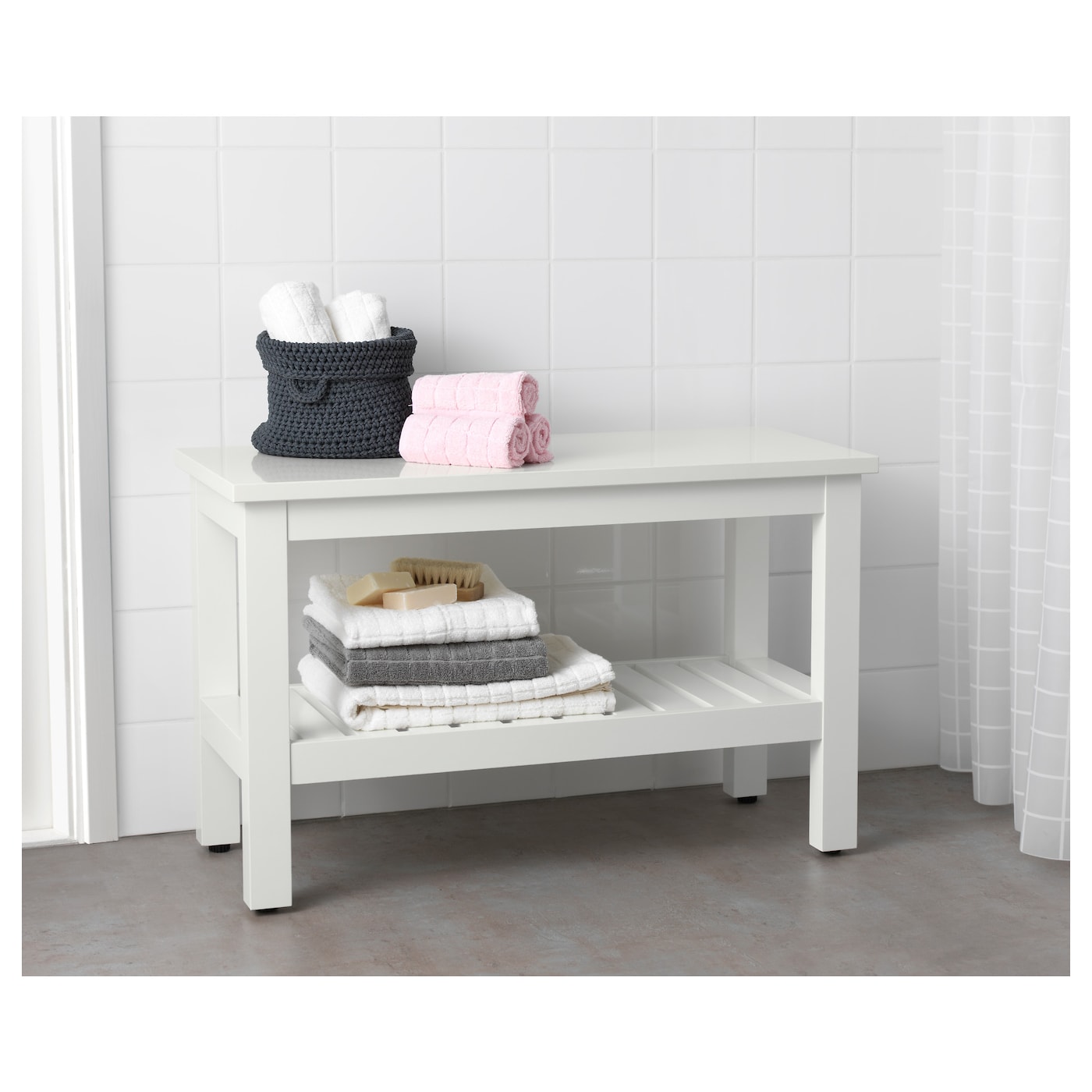 HEMNES IKEA 502.236.25 Скамья 83 см Белый