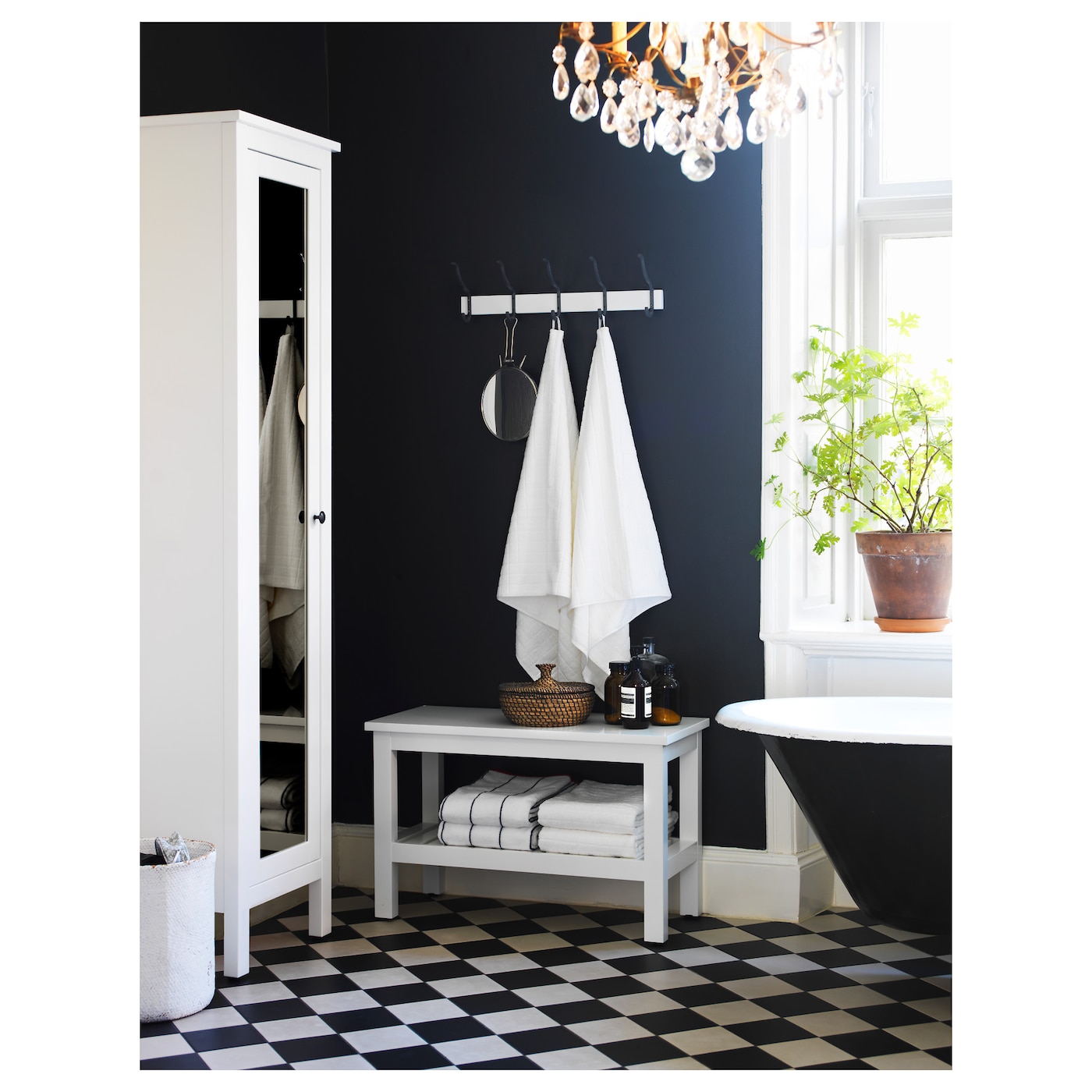 HEMNES IKEA 502.236.25 Скамья 83 см Белый