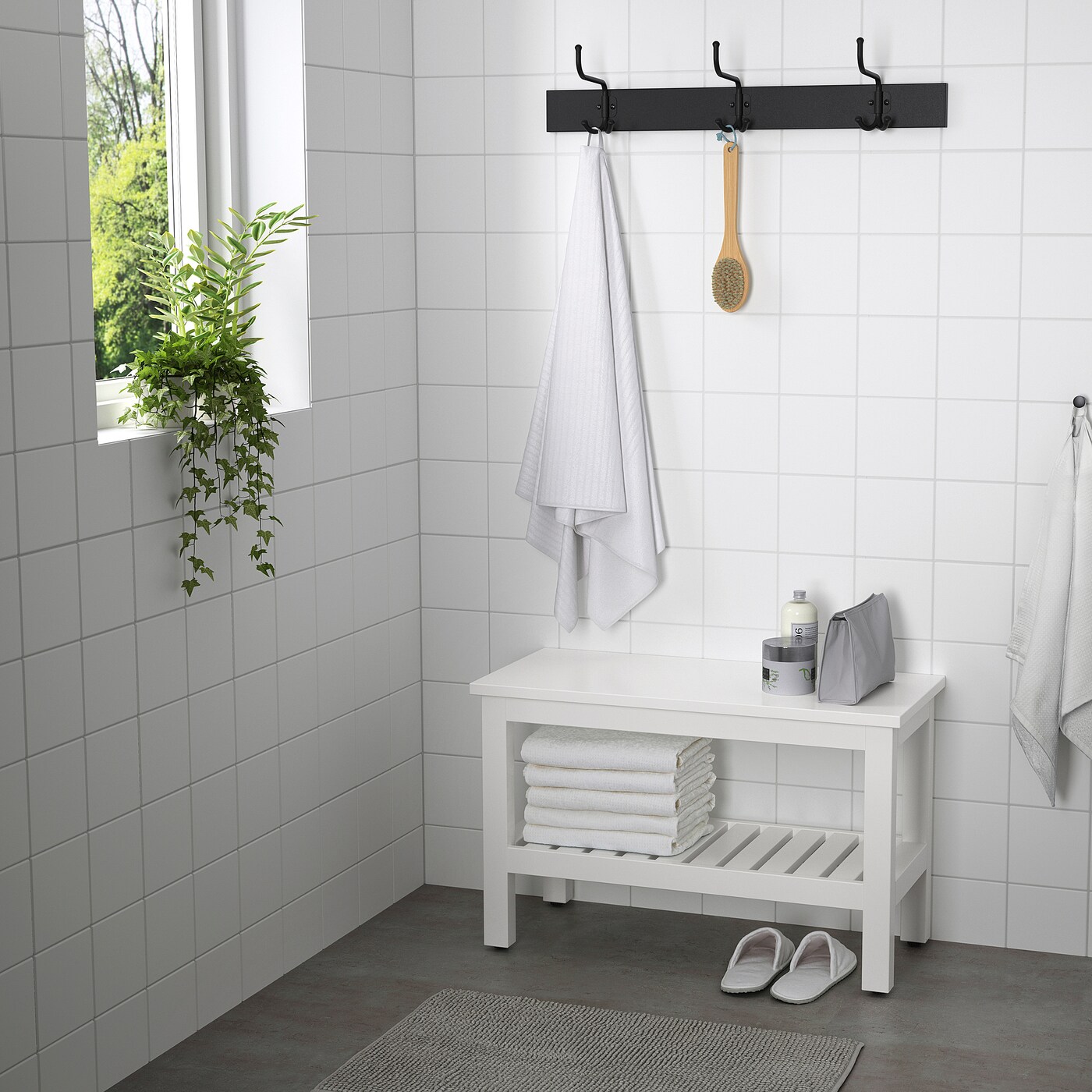HEMNES IKEA 502.236.25 Скамья 83 см Белый