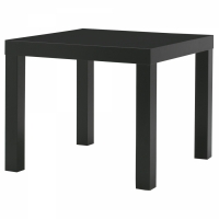 LACK Стол журнальный 200.114.08 черный 55x55 см IKEA
