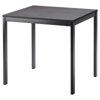 VANGSTA IKEA 404.201.55 Стол раздвижной 80/120x70 см Чёрный/темно-коричневый