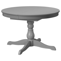 INGATORP IKEA 904.303.45 Стол обеденный раздвижной 110/155 см Серый 