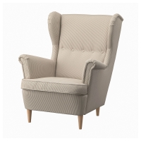 STRANDMON IKEA 104.928.13 Кресло Wingback Келинг бежевый