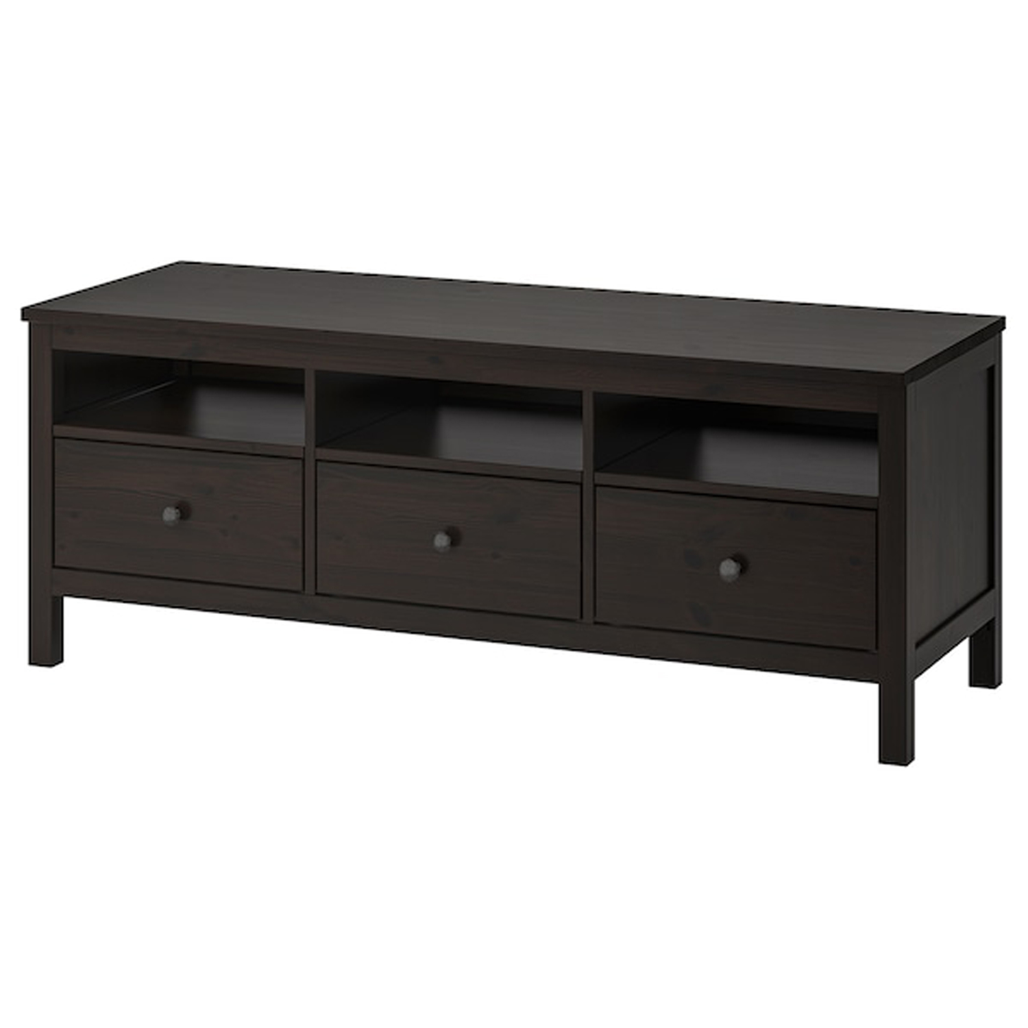 HEMNES Тумба ТВ 502.970.46 Черно-коричневый 148x47x57 см IKEA