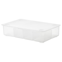GLIS Коробка с крышкой прозрачная 34x21 см