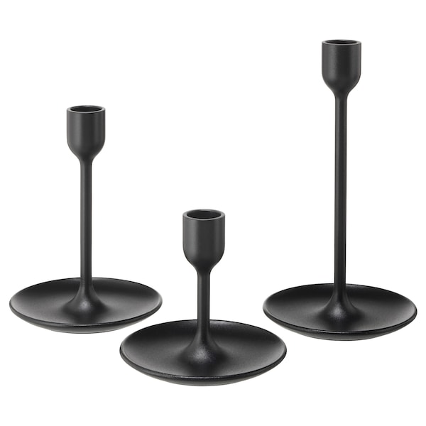 FULLTALIG IKEA 403.421.34 Набор подсвечников 3 штуки черный