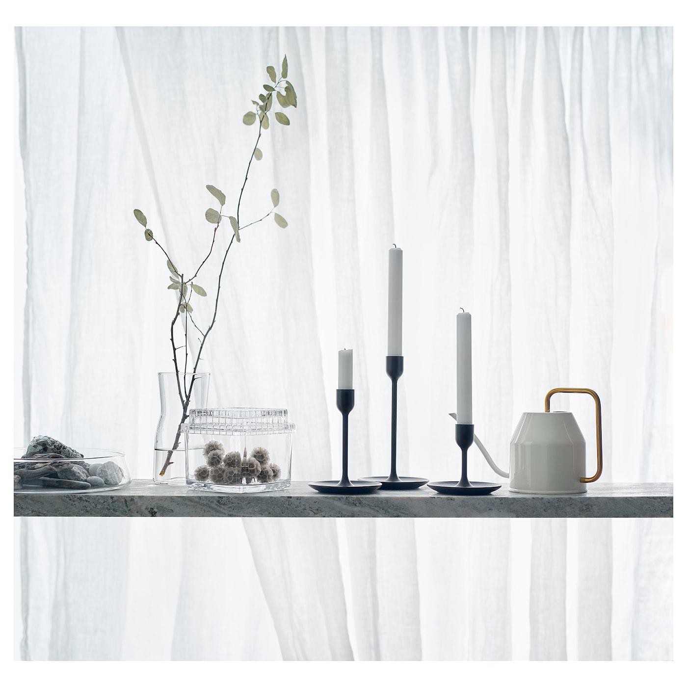 FULLTALIG IKEA 403.421.34 Набор подсвечников 3 штуки черный