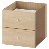 KALLAX IKEA 503.245.11 Картридж с 2-мя ящиками Дуб