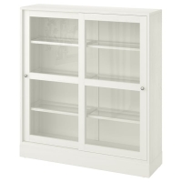 HAVSTA Шкаф с цоколем 092.768.72 белое прозрачное стекло 121x37x134 см IKEA