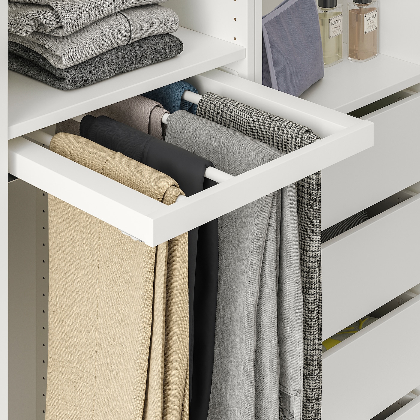 KOMPLEMENT IKEA 304.465.37 Выдвижная вешалка для брюк в PAX 50х58