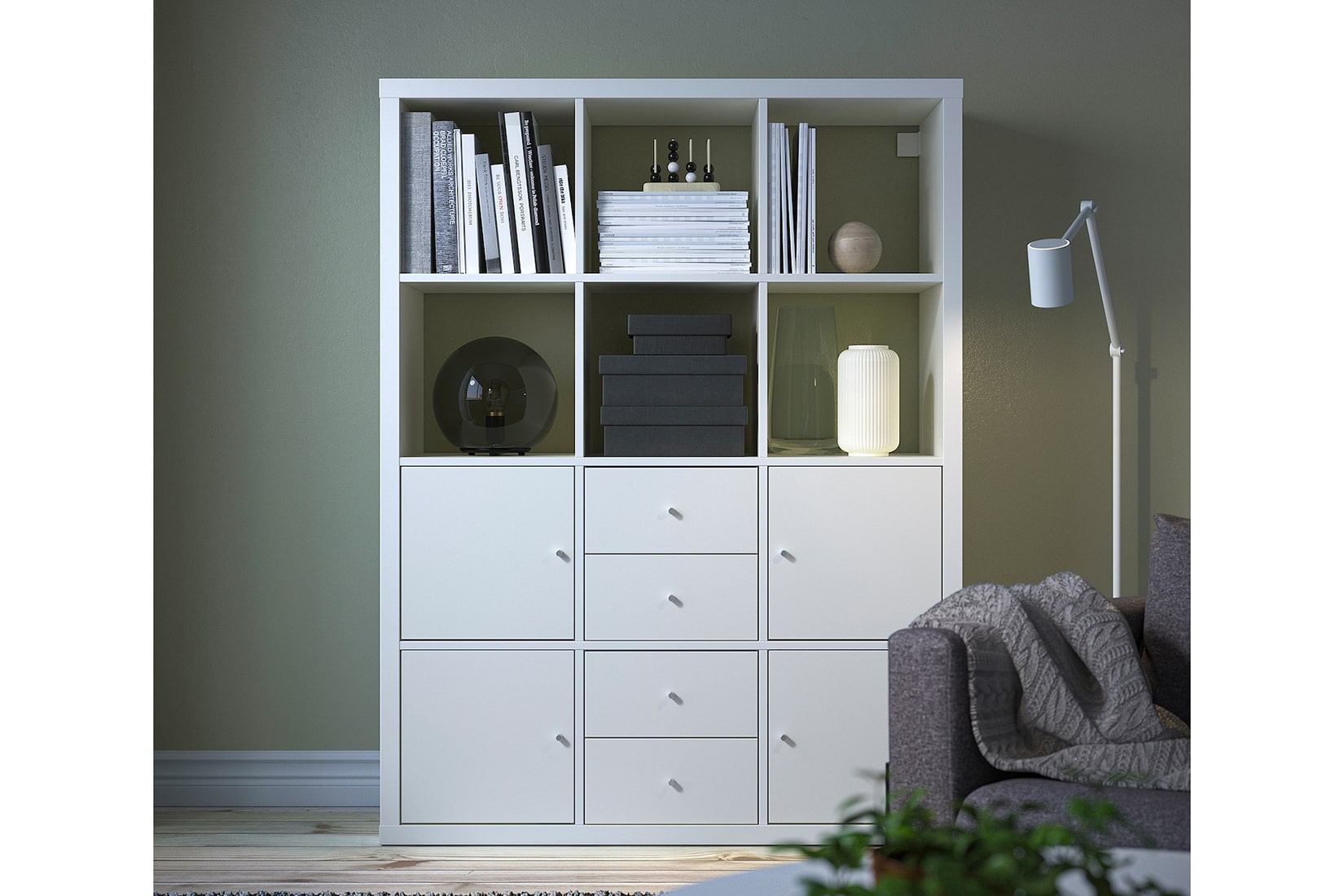 KALLAX гостиная модульная/стеллажи IKEA
