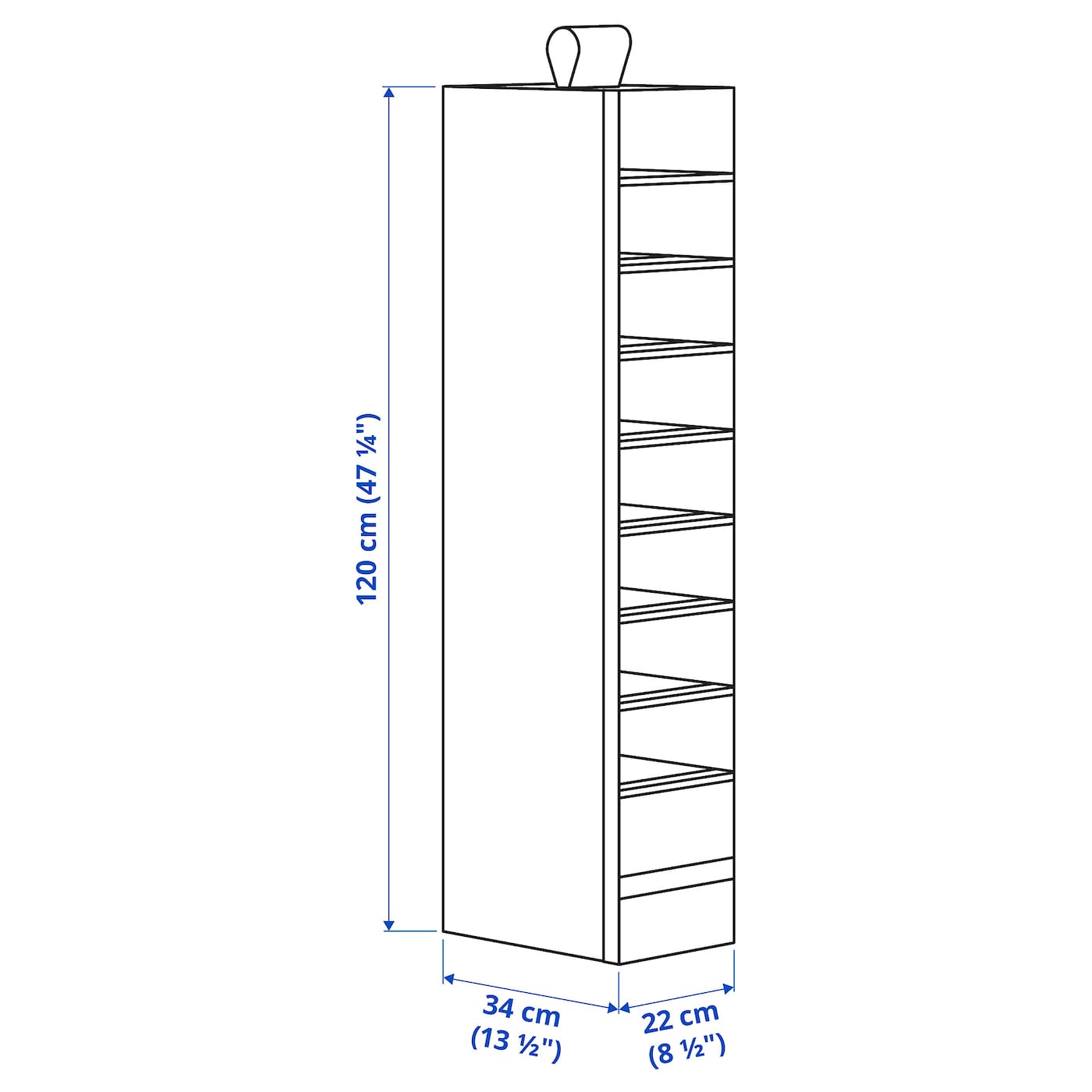 SKUBB IKEA 101.855.88 Подвесной шкаф 9 отд. Белый