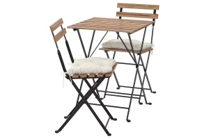 TARNO Стол + 2 стула 392.867.18 садовый набор с подушками IKEA