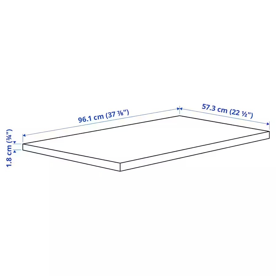 KOMPLEMENT IKEA 702.779.57 Полка для PAX (100x58 см.) Белый