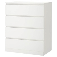 MALM IKEA 304.035.71 Комод 4 ящ. 80x100 см. Белый