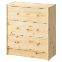 RAST IKEA 753.057.09  Комод с 3 ящиками 62x70 см. Сосна