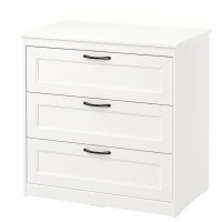 SONGESAND Комод с 3 ящ. 903.668.39 Белый 82x81 см IKEA