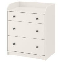 HAUGA IKEA 004.072.74 Комод с 3 ящиками 70x84 см Белый