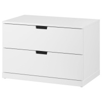 NORDLI Комод с 2 ящ. 992.394.94 Белый 80x54 см IKEA