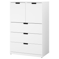 NORDLI Комод с 5 ящиками Белый 80x122 см