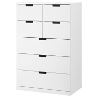 NORDLI Комод с 7 ящиками Белый 80x122 см