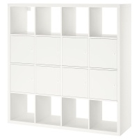 KALLAX Стеллаж с 8 вставками 147x147 см IKEA 690.174.75 Белый