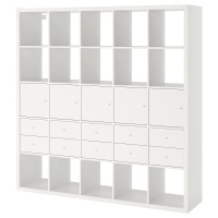 KALLAX Стеллаж с 10 вставками 092.783.38 Белый 182x182 см IKEA