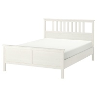 HEMNES Каркас кровати, белая морилка 180x200 см