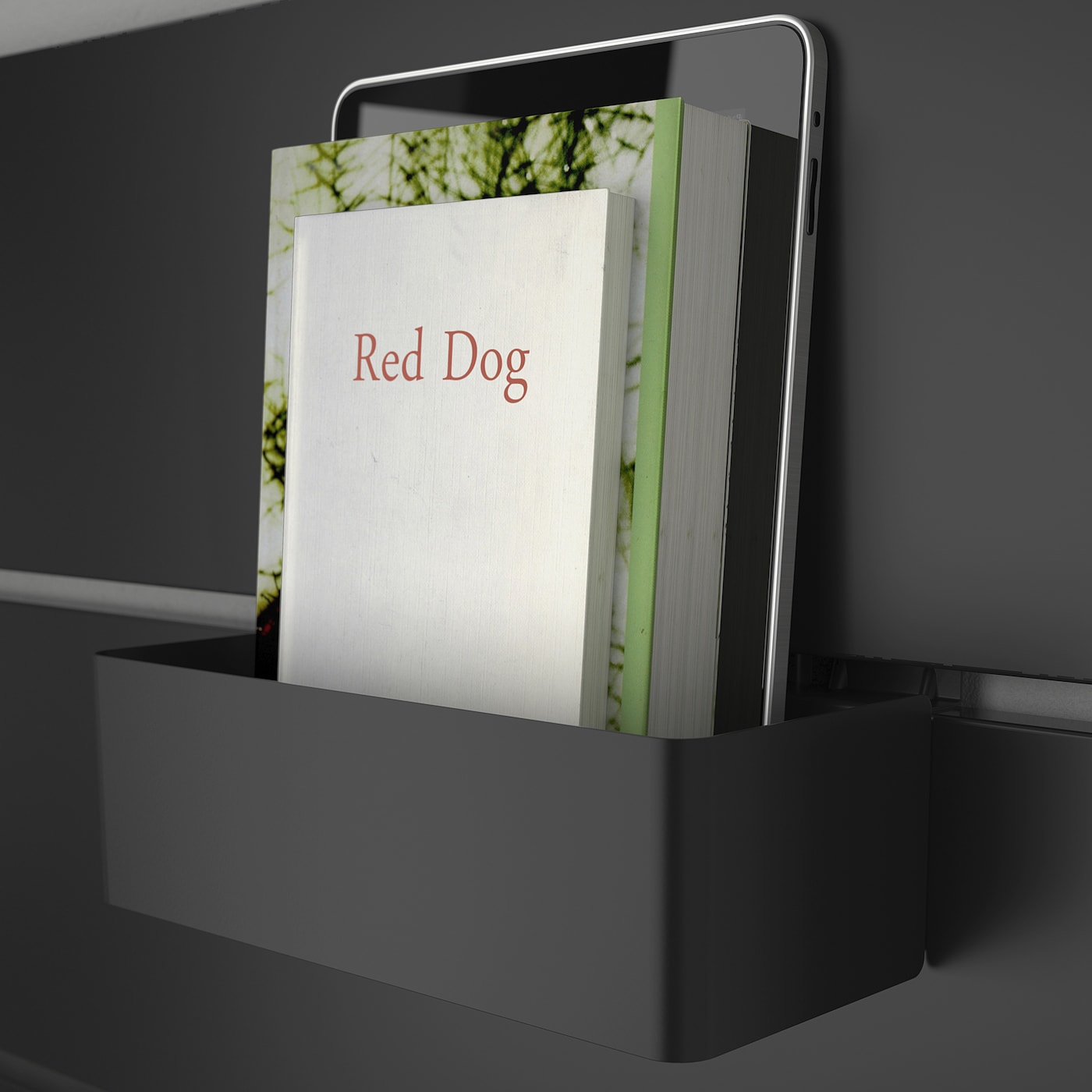 NORDLI Каркас кровати с ящиком подголовник 90x200 см антрацит