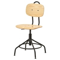 KULLABERG IKEA 103.203.41 Рабочий стул сосна / черный