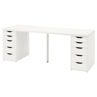 LAGKAPTEN / ALEX IKEA 594.176.19 Письменный стол 200x60 см. Белый