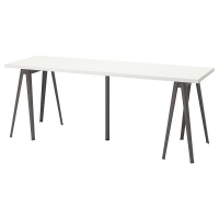 LAGKAPTEN/NARSPEL IKEA 294.176.11 Письменный стол 200x60 см Белый/Тёмно-серый