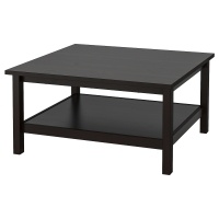 HEMNES Журнальный стол черно-коричневый 90x90 см. IKEA 