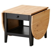 ARKELSTORP IKEA 302.608.07 Журнальный стол 65x140x52 см массив черный