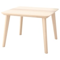 LISABO Стол журнальный 902.976.57 шпон ясеня 70x70 см. IKEA