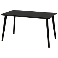 LISABO Стол 803.824.39 Чёрный 140x78 см. IKEA