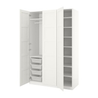 PAX IKEA 191.272.97 Гардероб 150x60x236 см Белый/Бергсбо белый